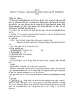 Giáo án Lịch sử 6 bài 18: Trưng Vương và cuộc kháng chiến chống quân xâm lược Hán