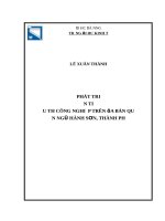 Phát triển công nghiệp   tiểu thủ công nghiệp trên địa bàn quận ngũ hành sơn  thành phố đà nẵng 