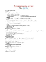 Tài liệu ôn thi THPT quốc gia môn hoá 2019 đầy đủ lí thuyết và bài tập