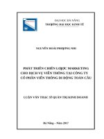 Phát triển chiến lược marketing cho dịch vụ viễn thông tại công ty cổ phần viễn thông di động toàn cầu 