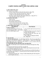 Giáo án Lịch sử 5 bài 15: Chiến thắng biên giới thu đông 1950