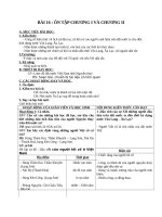 Giáo án Lịch sử 6 bài 16: Ôn tập chương I và II