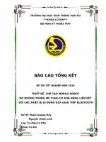 Thiết kế chế tạo mobile robot dò đường mê cung tự động, kết hợp điều khiển robot qua bluetooth