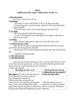 Giáo án Lịch sử 6 bài 8: Thời nguyên thủy trên đất nước ta