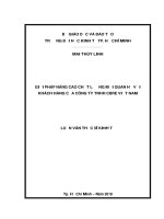 Giải pháp nâng cao chất lượng mối quan hệ với khách hàng của công ty TNHH CBRE việt nam 
