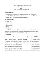 Giáo án Lịch sử 6 bài 1: Sơ lược về môn Lịch sử