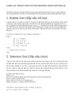 CODE CAC THUAT TOAN SAP XEP 