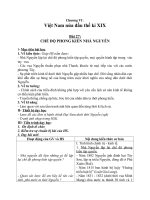 Giáo án Lịch sử 7 bài 27: Chế độ phong kiến nhà Nguyễn