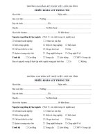 phieu khao sat thong tin