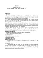 Giáo án Lịch sử 8 bài 10: Trung Quốc giữa thế kỉ 19  đầu thế kỉ 20