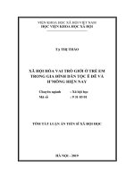 Xã hội hóa vai trò giới ở trẻ em trong gia đình dân tộc Ê-Đê và H’Mông hiện nay tt