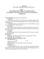 Giáo án Lịch sử 9 bài 3: Quá trình phát triển của phong trào giải phóng dân tộc và sự tan rã của hệ thống thuộc địa
