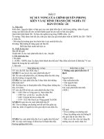 Giáo án Lịch sử 7 bài 2: Sự suy vong của chế độ phong kiến và sự hình thành chủ nghĩa tư bản ở Châu Âu