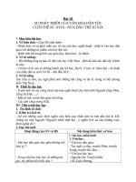 Giáo án Lịch sử 7 bài 28: Sự phát triển của văn hóa dân tộc cuối thế kỉ XVIII  nửa đầu thế kỉ XIX