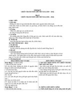 Giáo án Lịch sử 8 bài 21: Chiến tranh thế giới thứ hai (1939  1945)