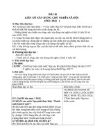 Giáo án Lịch sử 8 bài 16: Liên Xô xây dựng chủ nghĩa xã hội (1921  1941)