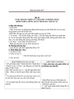 Giáo án Lịch sử 7 bài 18: Cuộc kháng chiến của nhà Hồ và phong trào khởi nghĩa chống quân Minh đầu thế kỉ XV