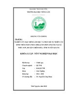 Nghiên cứu đặc điểm lâm học và phân bố tự nhiên cây đinh thối (fernandoa brilletii (dop) steen) tại xã phúc sơn   huyện chiêm hóa   tỉnh tuyên quang 