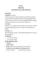 Giáo án Lịch sử 8 bài 12: Nhật Bản giữa thế kỉ 19  đầu thế kỉ 20