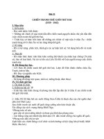 Giáo án Lịch sử 8 bài 21: Chiến tranh thế giới thứ hai (1939  1945)