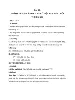 Giáo án Lịch sử 8 bài 28: Trào lưu cải cách duy tân ở Việt Nam nửa cuối thế kỉ 19