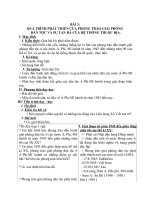 Giáo án Lịch sử 9 bài 3: Quá trình phát triển của phong trào giải phóng dân tộc và sự tan rã của hệ thống thuộc địa