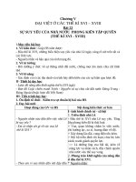 Giáo án Lịch sử 7 bài 22: Sự suy yếu của nhà nước phong kiến tập quyền (thế kỉ XVI  XVIII)