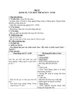 Giáo án Lịch sử 7 bài 23: Kinh tế, văn hóa thế kỉ XVI  XVIII