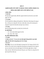 Giáo án Lịch sử 8 bài 27: Khởi nghĩa Yên Thế và phong trào chống Pháp của đồng bào miền núi cuối thế kỉ 19