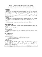 Giáo án Lịch sử 8 bài 15: Cách mạng tháng Mười Nga năm 1917 và cuộc đấu tranh bảo vệ cách mạng (1917  1921)