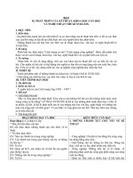 Giáo án Lịch sử 8 bài 8: Sự phát triển của kĩ thuật, khoa học, văn học và nghệ thuật