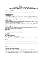 Giáo án Lịch sử 7 bài 3: Cuộc đấu tranh của giai cấp tư sản chống phong kiến thời hậu kì trung đại ở Châu Âu
