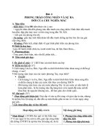 Giáo án Lịch sử 8 bài 4: Phong trào công nhân và sự ra đời của chủ nghĩa Mac