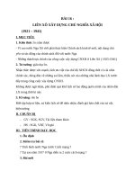 Giáo án Lịch sử 8 bài 16: Liên Xô xây dựng chủ nghĩa xã hội (1921  1941)