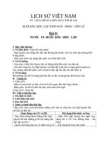 Giáo án Lịch sử 7 bài 8: Nước ta buổi đầu độc lập