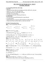 Đề cương ôn tập toán 9 HKII 2018-2019