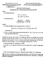 Đề Toán tuyển sinh lớp 10 năm 2019 trường chuyên KHTN – Hà Nội (Vòng 2)