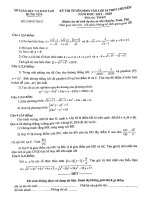 Đề toán tuyển sinh vào 10 chuyên năm 2019 – 2020 sở GDĐT hưng yên 