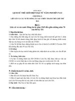 Giáo án Lịch sử 9 bài 1: Liên Xô và các nước Đông Âu từ năm 1945 đến giữa những năm 70 của thế kỉ XX