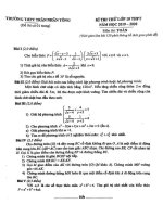 Đề thi thử lớp 10 năm 2019 – 2020 môn toán trường trần nhân tông – hà nội 
