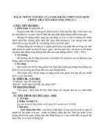 Giáo án Lịch sử 9 bài 25: Những năm đầu của cuộc kháng chiến toàn quốc chống thực dân Pháp (1946  1950)