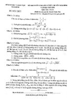 Đề toán tuyển sinh lớp 10 năm 2019 – 2020 trường chuyên thái bình (vòng 2) 