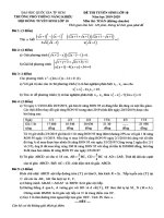 Đề Toán tuyển sinh lớp 10 năm 2019 – 2020 trường Phổ thông Năng khiếu – TP HCM