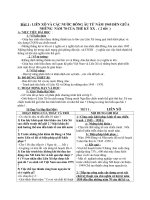 Giáo án Lịch sử 9 bài 1: Liên Xô và các nước Đông Âu từ năm 1945 đến giữa những năm 70 của thế kỉ XX