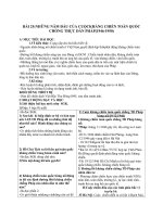 Giáo án Lịch sử 9 bài 25: Những năm đầu của cuộc kháng chiến toàn quốc chống thực dân Pháp (1946  1950)