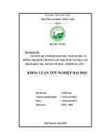 Áp dụng quy trình chăm sóc, nuôi dưỡng và phòng trị bệnh cho đàn lợn thịt nuôi tại trại lợn Phạm Khắc Bộ - huyện Mỹ Hào - tỉnh Hưng Yên (Khóa luận tốt nghiệp)