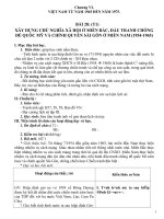 Giáo án Lịch sử 9 bài 28: Xây dựng chủ nghĩa xã hội ở miền Bắc, đấu tranh chống đế quốc Mĩ và chính quyền Sài Gòn ở miền Nam (1954  1965)