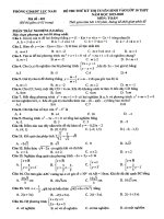 Đề thi thử toán tuyển sinh 10 năm 2019 – 2020 phòng GDĐT lục nam – bắc giang 