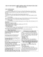 Giáo án Lịch sử 9 bài 27: Cuộc kháng chiến toàn quốc chống thực dân Pháp xâm lược kết thúc (1953  1954)