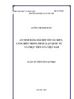 An ninh hàng hải đối với tàu biển, cảng biển trong pháp luật 